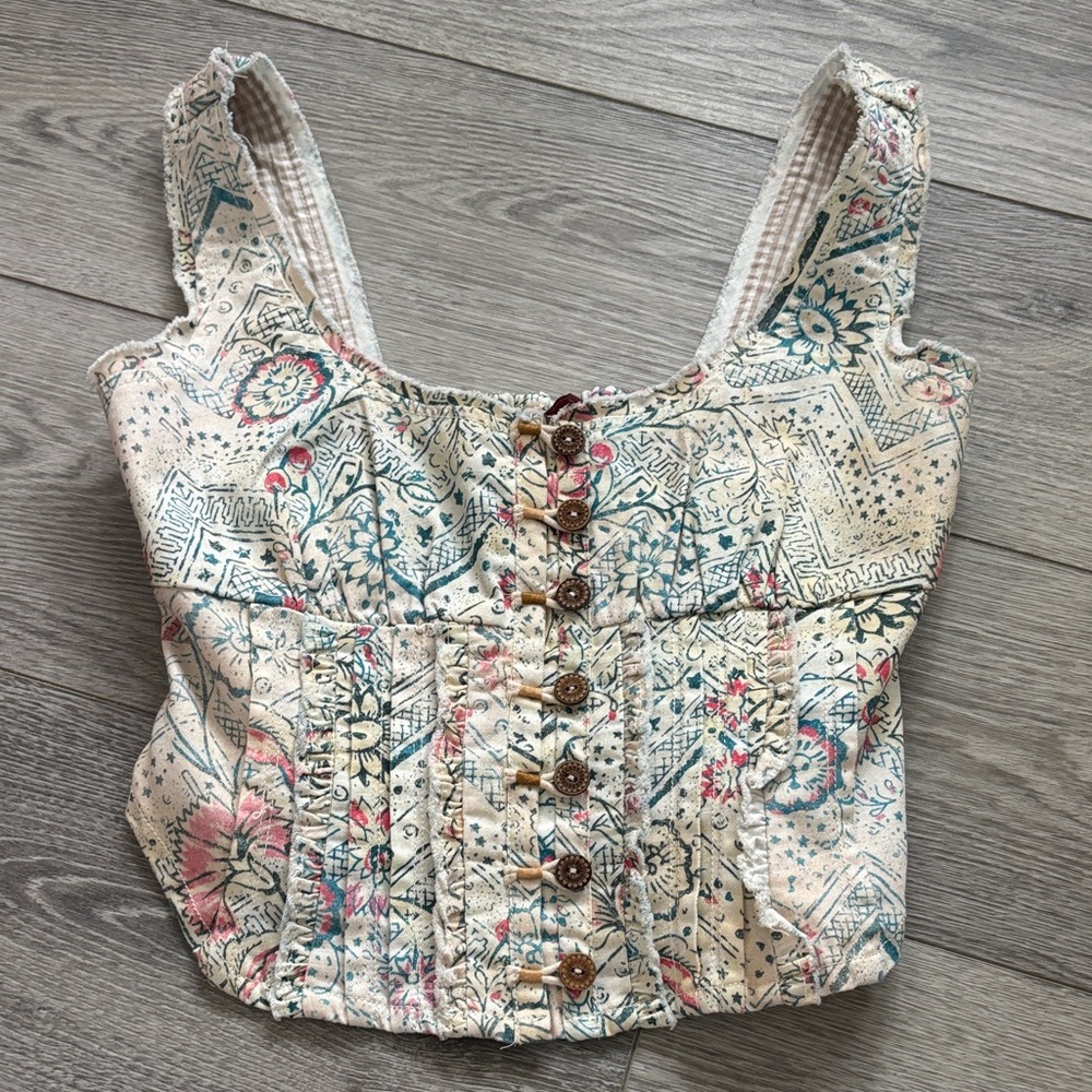 Anthropology corset top NWOT